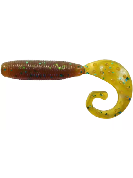 Силікон Reins FAT G TAIL GRUB 3 "565 Motor Oil Green Flake 1шт