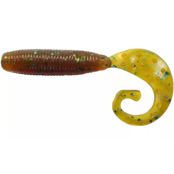 Силікон Reins FAT G TAIL GRUB 3 "565 Motor Oil Green Flake 1шт