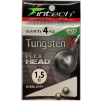 Розбірний груз Intech Tungsten 74 Steel Gray 1.5g (1шт)