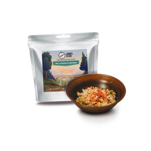 Рис JamesCook с мясом и овощами
