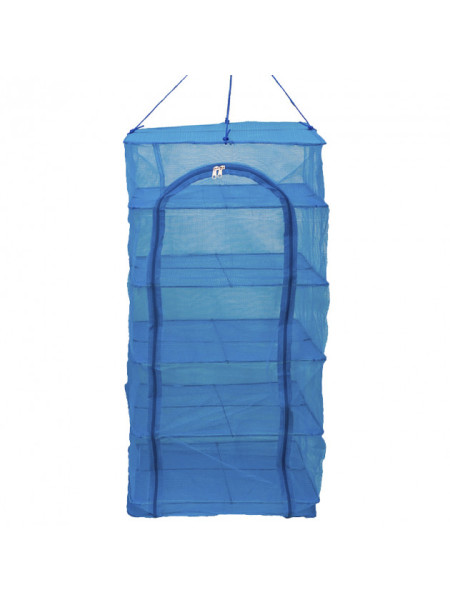 Сетка для сушки рыбы и продуктов (45x45x100см), синяя