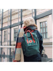 Рюкзак Fjällräven Kanken Classic Frost Green/Peach Pink