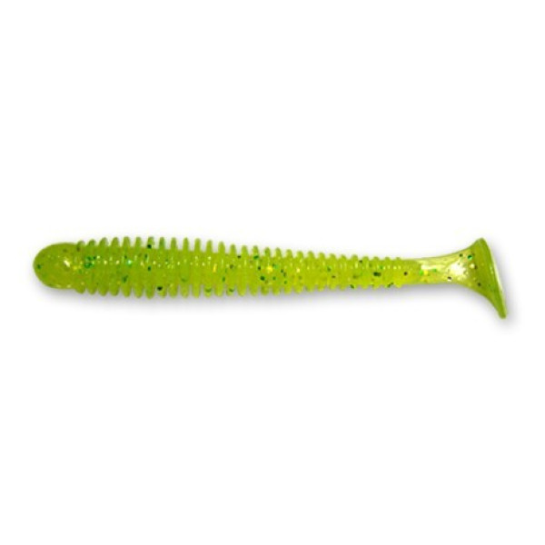 Виброхвост Crazy Fish Vibro Worm 3.4" 8,5 см киви кальмар 5шт (12-85-20-6)