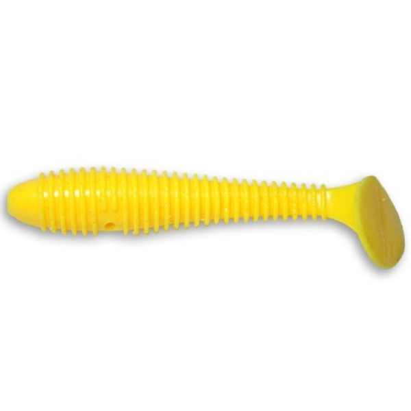 Виброхвост Crazy Fish Vibro fat 2.8" 7,1см желтый рыба 5шт (1-71-3-2)