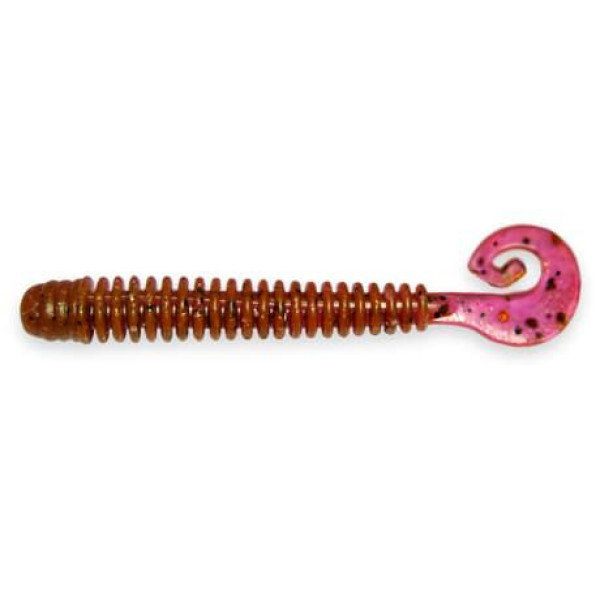 Твистер Crazy Fish Active Slug 2.8" 7.1см ультрафиолетовый креветка 8шт (2-71-12-4)