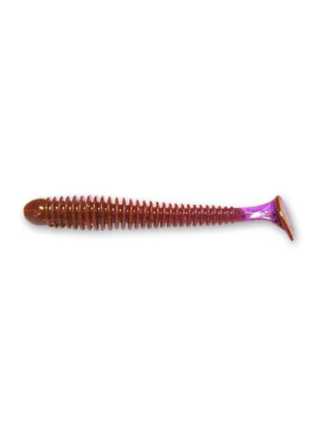 Виброхвост Crazy Fish Vibro Worm 3.4" 8,5 см ультрафиолет кальмар 5шт (12-85-12-6)