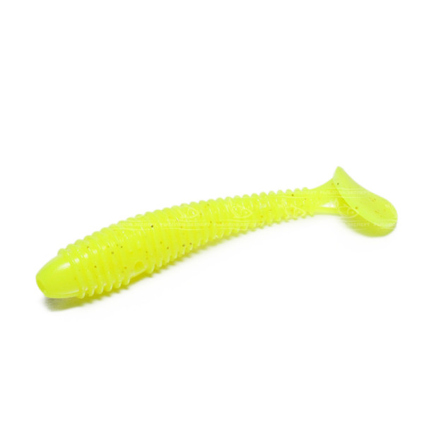 Виброхвост Crazy Fish Vibro fat 2.8" 7,1см салатовый кальмар 5шт (1-71-6-6)