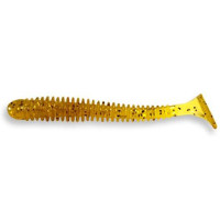 Виброхвост Crazy Fish Vibro Worm 2" 5см карамель кальмар 8шт (3-5-9-6)