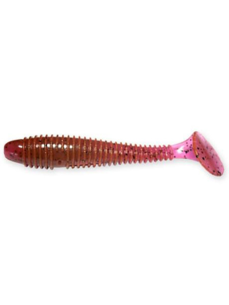 Виброхвост Crazy Fish Vibro fat 4" 10см фиолетовый кальмар 4шт (14-10-13-6)