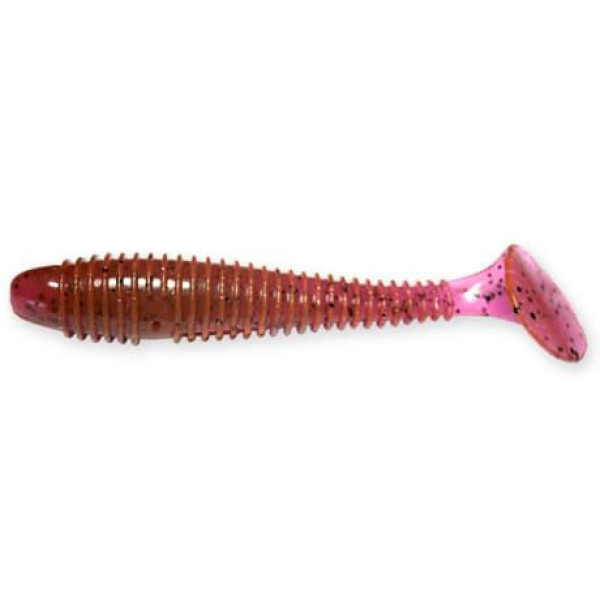 Виброхвост Crazy Fish Vibro fat 4" 10см фиолетовый кальмар 4шт (14-10-13-6)