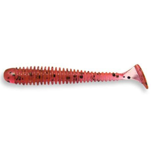 Виброхвост Crazy Fish Vibro Worm 2" 5см фиолетово-перцовый кальмар 8шт (3-5-13-6)