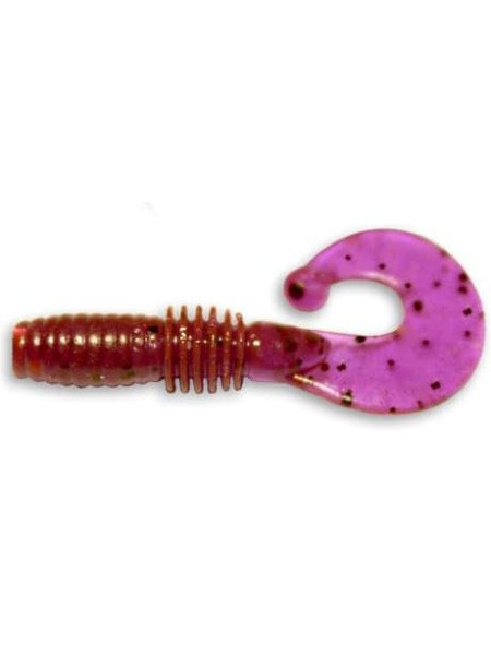 Твистер Crazy Fish Power Mаce 1.6" 4см ультрафиолетовый рыба 8шт (10-4-12-2)