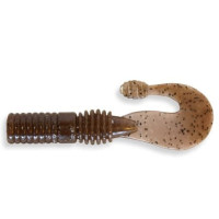 Твистер Crazy Fish Powertail 2.8" 7 см кофейный креветка 5шт (4-7-8-4)