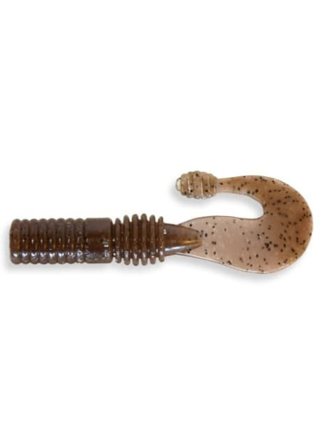 Твистер Crazy Fish Powertail 2.8" 7 см кофейный кальмар 5шт (4-7-8-6)