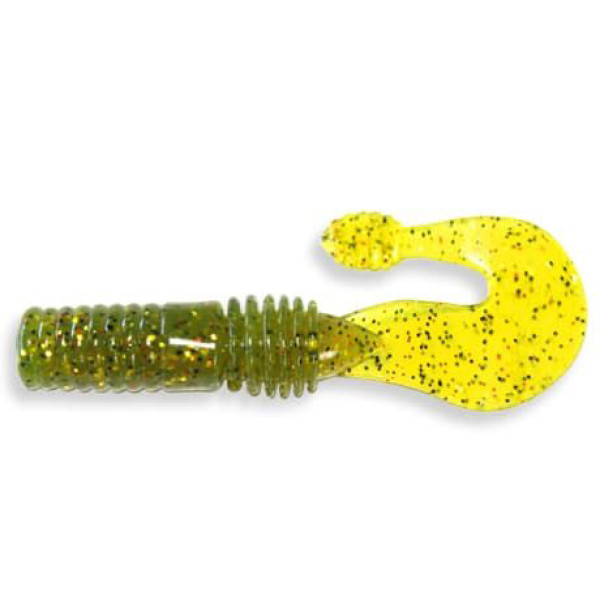 Твистер Crazy Fish Powertail 2.8" 7 см оливковый жареная рыба 5шт (4-7-1-3)