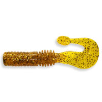 Твистер Crazy Fish Powertail 2.8" 7 см карамельный рыба 5шт (4-7-9-2)