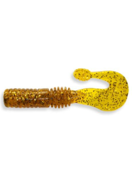 Твистер Crazy Fish Powertail 2.8" 7 см карамельный жареная рыба 5шт (4-7-9-3)