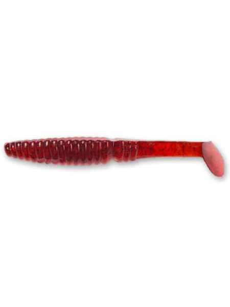 Виброхвост Crazy Fish Scalp Minnow 3.2" 8см рубиновый кальмар 5шт (7-8-11-6)