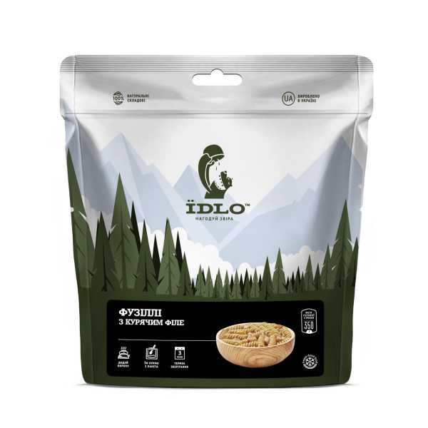 Фузіллі IDLO з курячим філе