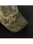 Тактична бейсболка піксельна CAMO-TEC TACTIC CANVAS ММ14 з липучками