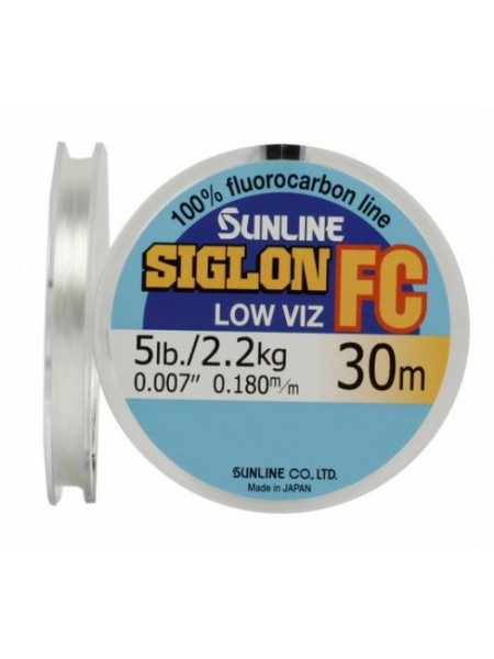 Флюорокарбон Sunline Siglon FC 30м 0,180мм 2,2кг 5lb