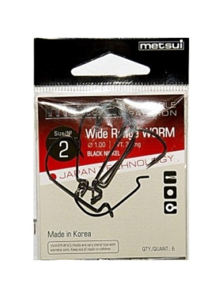 Гачки Metsui Wide Range Worm 2 