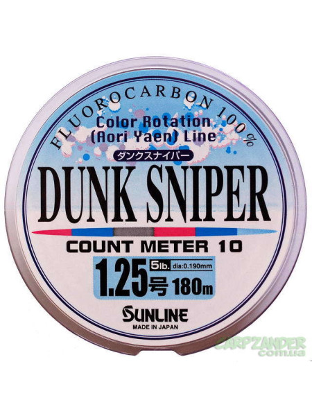 Флюорокарбон Sunline Dunk Sniper 180м 0,235мм 8lb