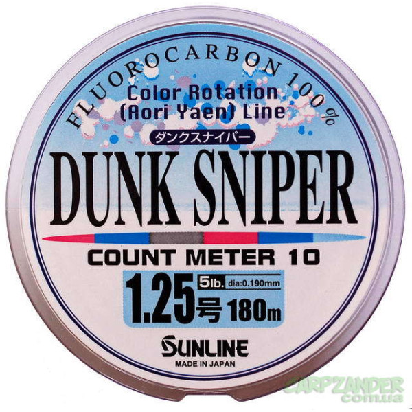 Флюорокарбон Sunline Dunk Sniper 180м 0,235мм 8lb