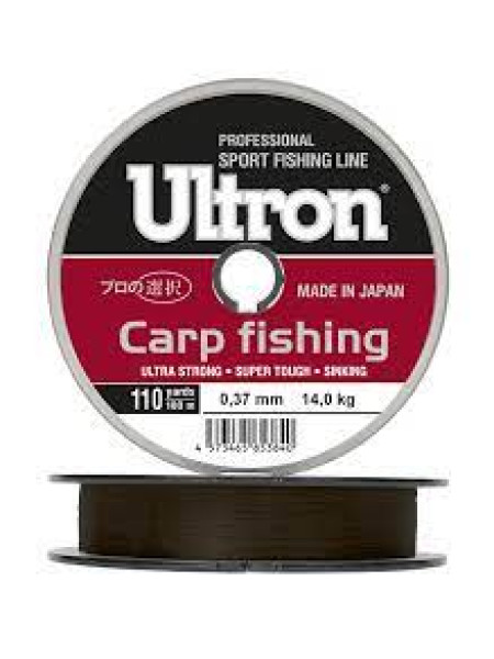 Волосінь Ultron Carp Fishing 0,25мм 7,0кг 100 м коричнева