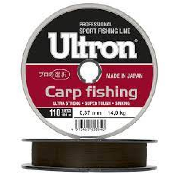 Волосінь Ultron Carp Fishing 0,25мм 7,0кг 100 м коричнева
