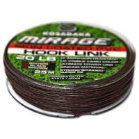 Повідковий матеріал в оболонці KOSADAKA MIRAGE SKIN COATED PVC HOOK LINK 20LB 25M Brown-Black-Brown