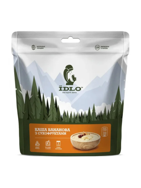 Каша IDLO бананова з сухофруктами
