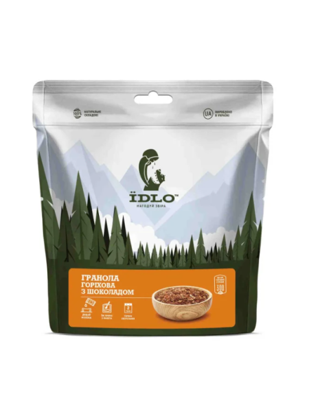 Гранола IDLO горіхова з шоколадом