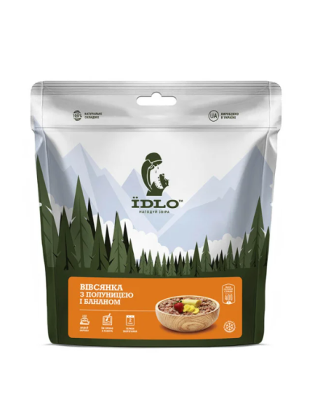 Вівсянка IDLO з полуницею і бананом