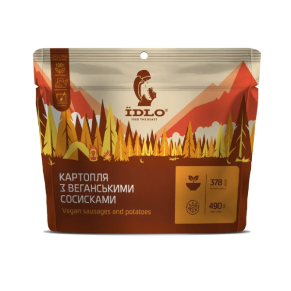 Картопля IDLO з веганськими сосисками