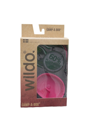 Набір посуду WILDO Camp-A-Box Basic Green, Raspberry