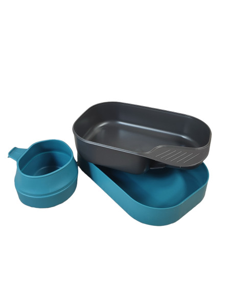 Набір посуду WILDO Camp-A-Box Basic Green, Azure