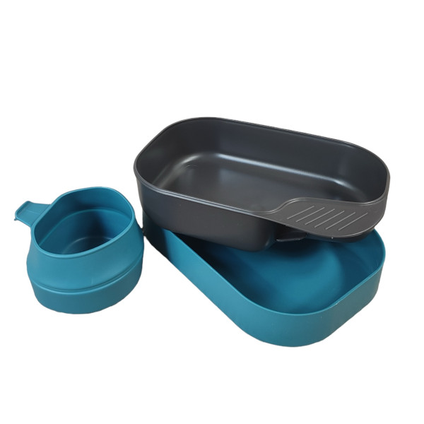 Набір посуду WILDO Camp-A-Box Basic Green, Azure
