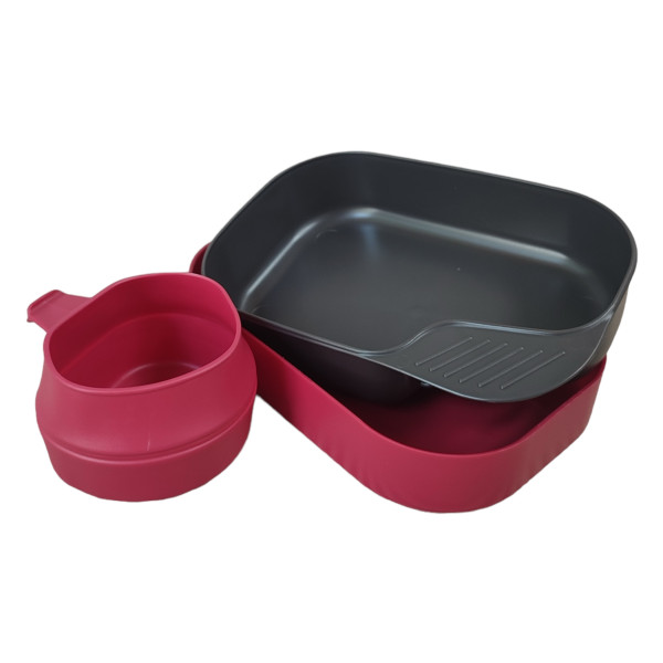 Набір посуду WILDO Camp-A-Box Basic Green, Raspberry
