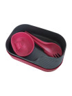 Набір посуду WILDO Camp-A-Box Light Green, Raspberry