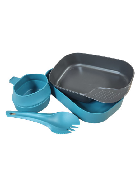 Набір посуду WILDO Camp-A-Box Light Green, Azure