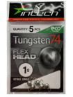 Розбірний груз Intech Tungsten 74 Steel Gray 1.0g (1шт)