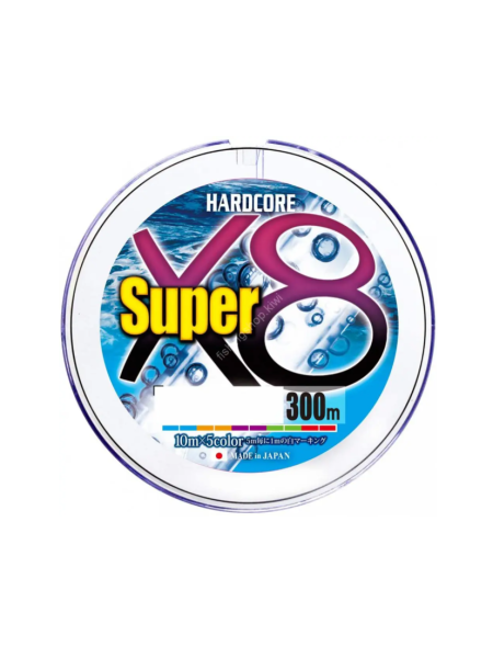 Шнур Duel Hardcore Super X8 200m #0.8/0.15mm 16lb/7.0kg к:5 color